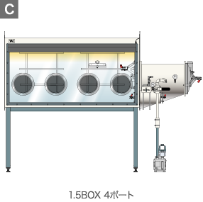 グローブボックス 1.5BOX 4ポート