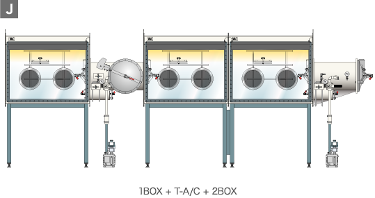 グローブボックス 1BOX + T-A/C + 2BOX